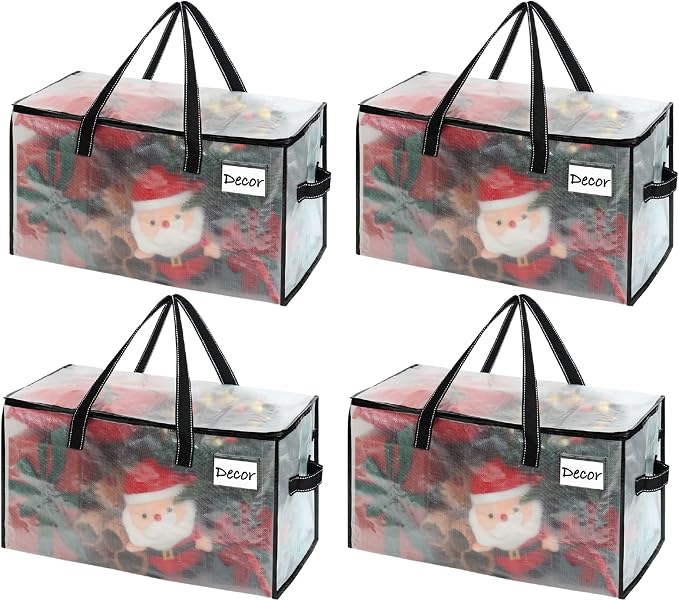 VENO 4 Pack Moving Bags, Comforter and Blanket Storage Bags by Veno