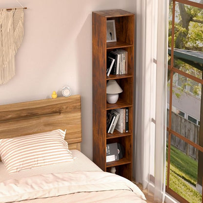 6 Cube Storage Organizer, 6 Tier Cube Low Bookcase Freestanding Storage Display - Image 7
