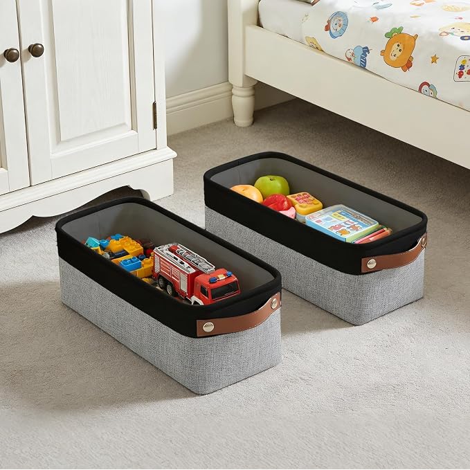 Bagnizer Small Fabric Storage Baskets, Decorative Basket - Image 2