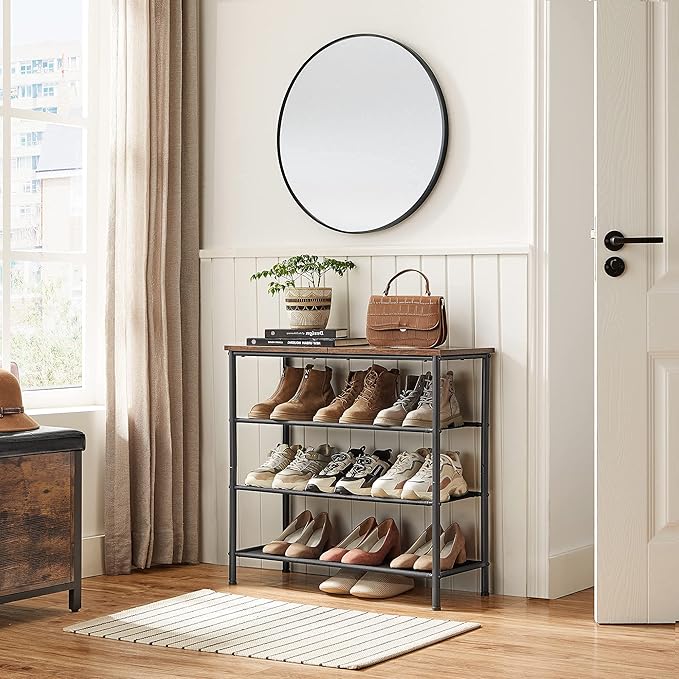 VASAGLE Shoe Rack, 4-Tier Shoe Storage Organizer - Image 2