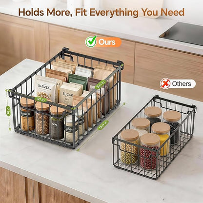 Freezer Organizer Bins, Enlarged Stackable Deep Chest Freezer Organizer Bins - Image 2