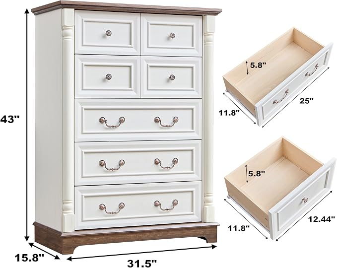 Farmhouse 7 Drawer Dresser - Image 2