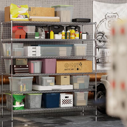 24" Deep x 72" Wide x 74" Height Wire Shelving Kit | 6-Tier | NSF Commercial - Image 6