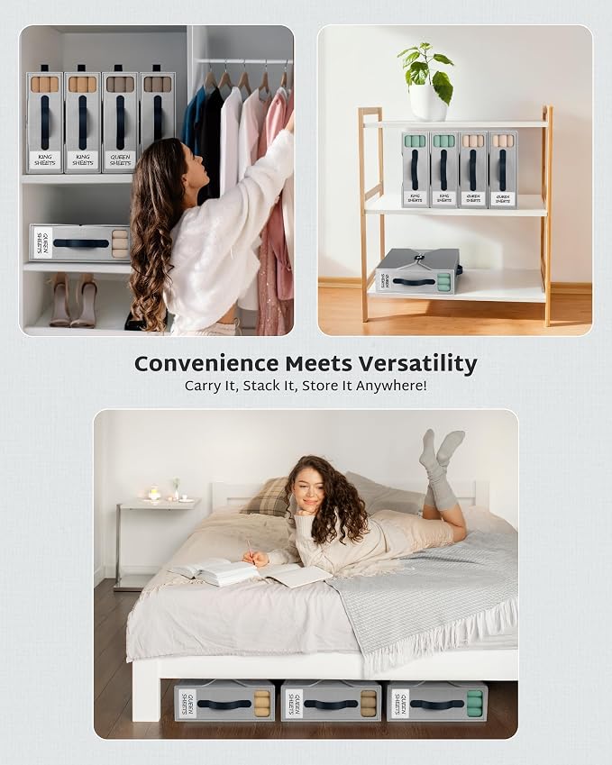 4 Pack Bed Sheet Organizers - Image 8