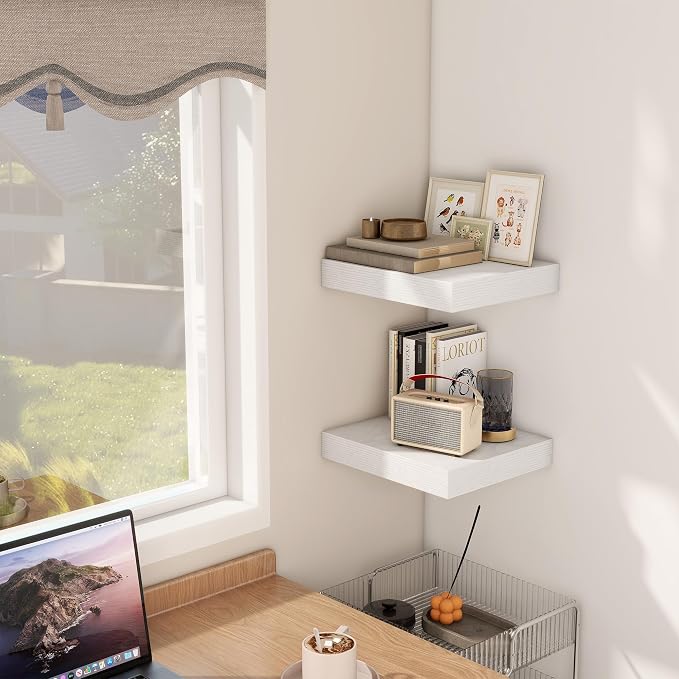 Fun Memories 12 Inch Floating Shelf, Rustic Wood Wall Shelves - Image 6