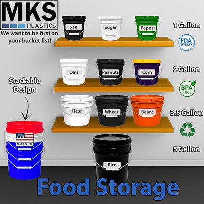 MKS Plastics 1-Gallon Bucket - Image 4