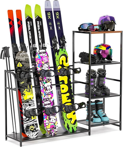 Ski-Snowboard Storage Rack Holder by YSJWAER