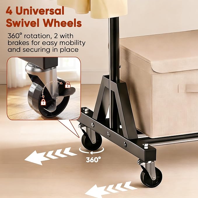Rolling Garment Rack - Image 5