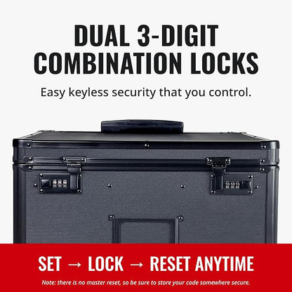 Vaultz Locking Mobile File Chest, Letter/Legal Files, 17.5" X 15.5" X 14.5" - Image 6
