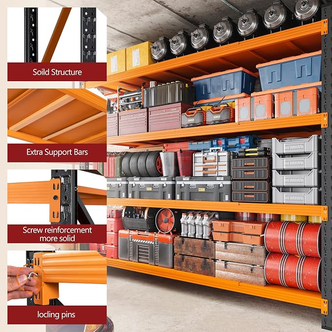 RAVIGIN 7000LBS Storage Shelves, Shelving Units Industrial Shelving - Image 6
