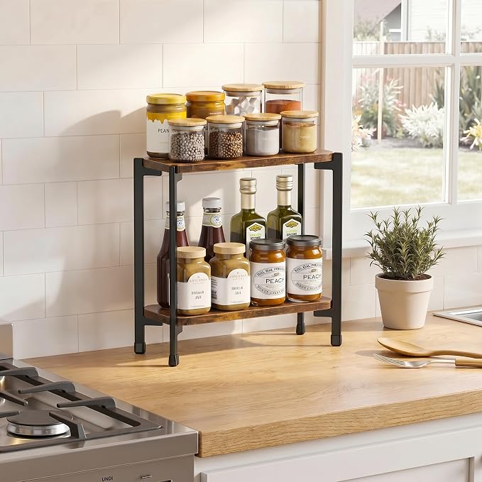pickpiff 2 Tier Spice Rack Organizer - Image 2