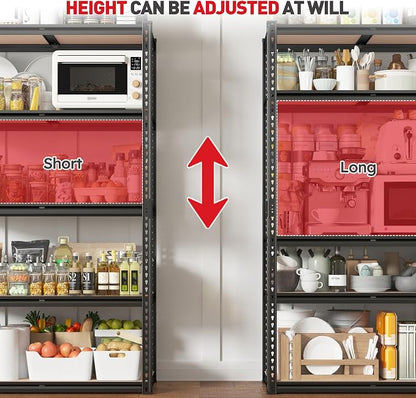 REIBII 2020LBS Storage Shelves 5 Tier Garage Shelving Heavy Duty, Adjustable - Image 5