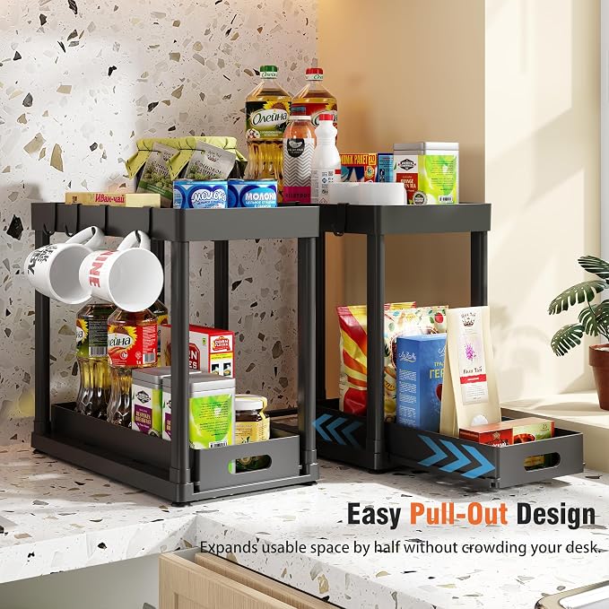 2 Pack Pull-Out Storage Organizers, Under Sink Organizer and Storage - Image 4