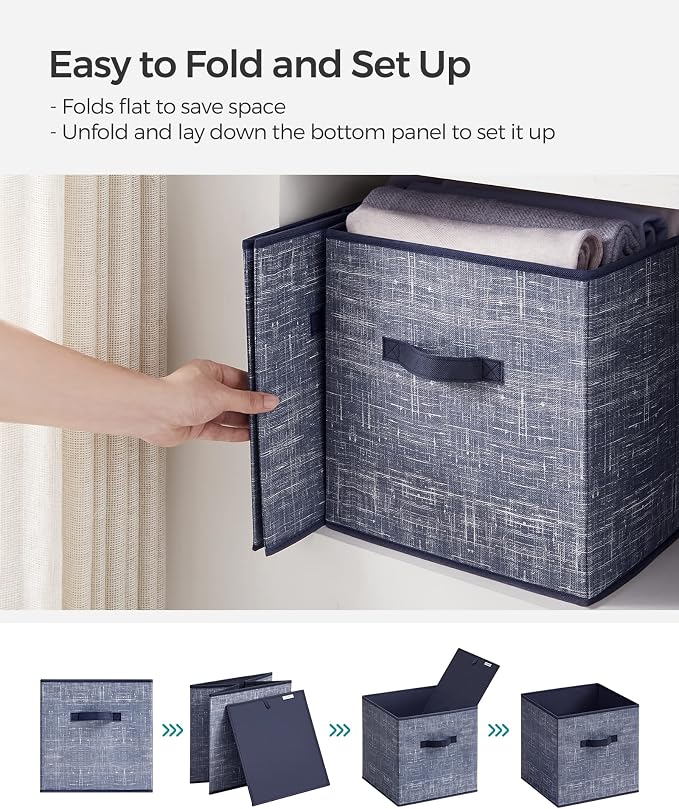 SONGMICS Storage Cubes, 11.8-Inch Non-Woven Fabric Bins - Image 6