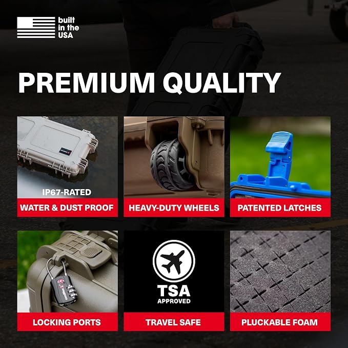 Condition 1 45" Empty Waterproof Hard Case w/Wheels – Lockable, TSA Approved - Image 3