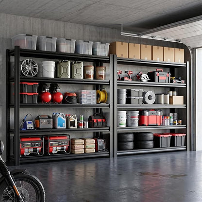 84" H Heavy Duty Metal Storage Shelving, 5000 LBS Capacity - Image 9