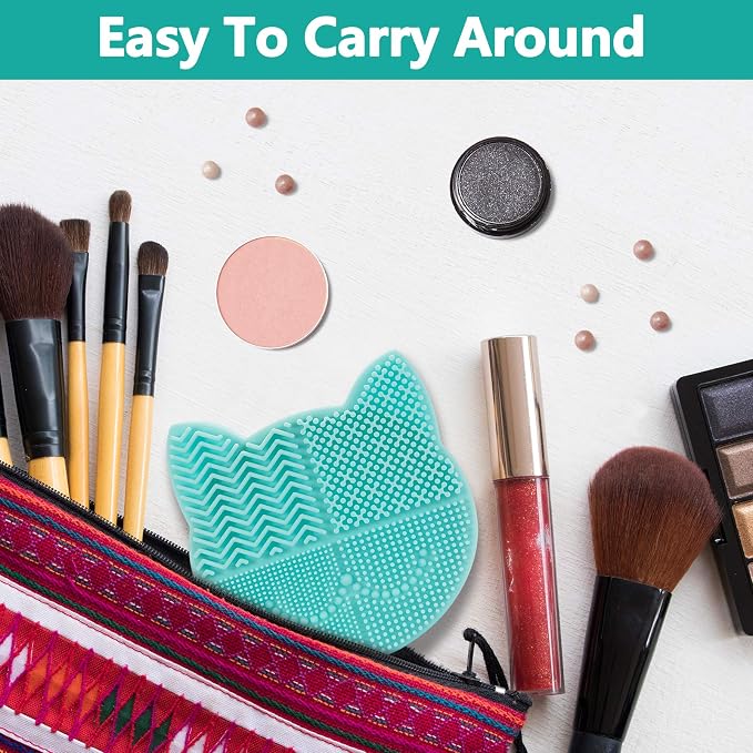 TailaiMei 2 in 1 Makeup Brush Cleaning Mat - Image 6