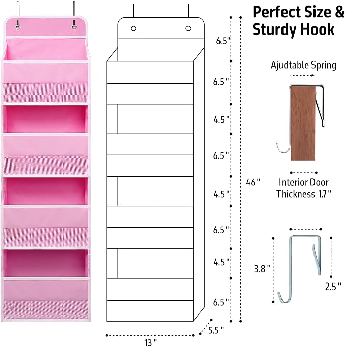 Giraffe Creation Over Door Organizer - Image 3