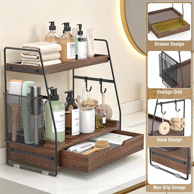 2-Tier Bathroom Counter Organizer - Image 3