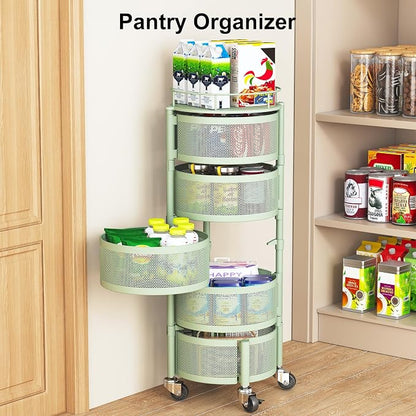 SAYZH 5 Tier Fruit Vegetable Basket Stand - Image 6