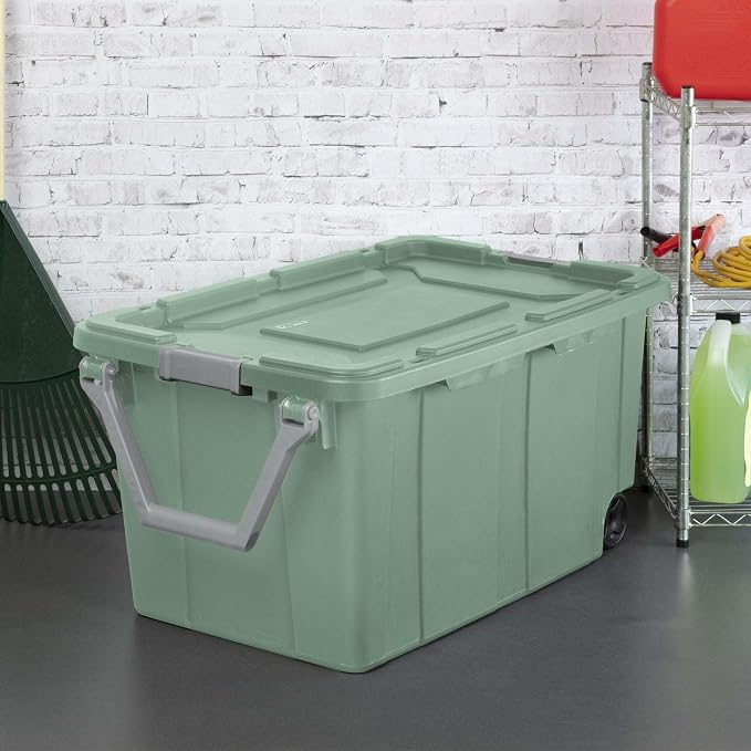Extra Large Storage Bin, 40 Gallon Wheeled Plastic Storage Container - Image 5