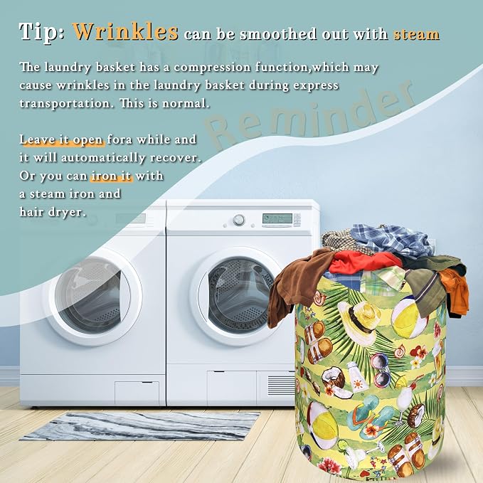 Happy Summer Time Laundry Hamper - Image 6