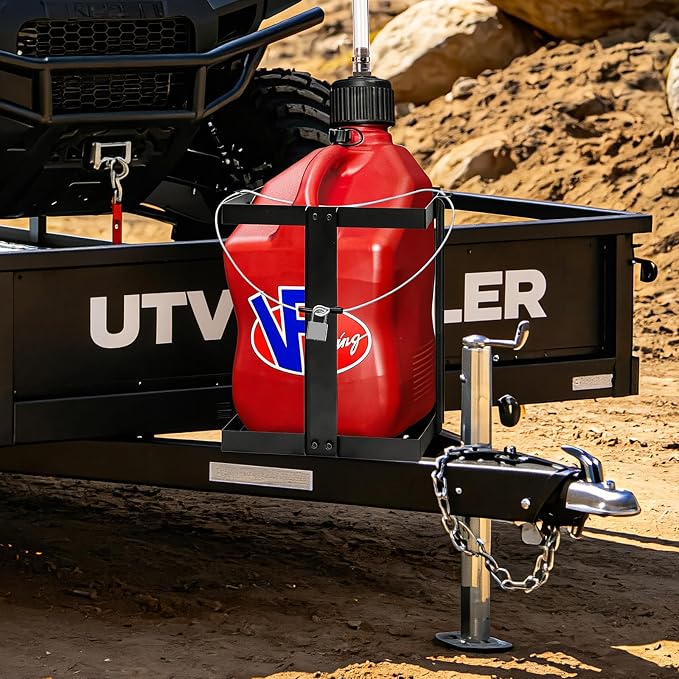 Gas Can Holder for Trailer, Heavy Duty Tall Fuel Can Rack - Image 5