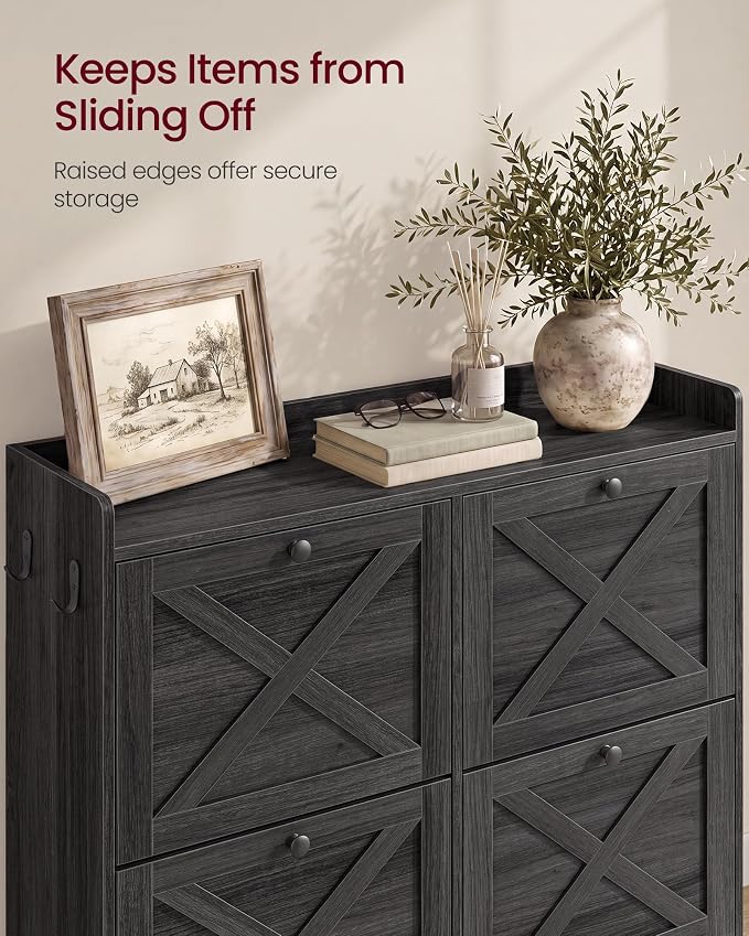 VASAGLE Shoe Storage Cabinet Organizer - Image 6