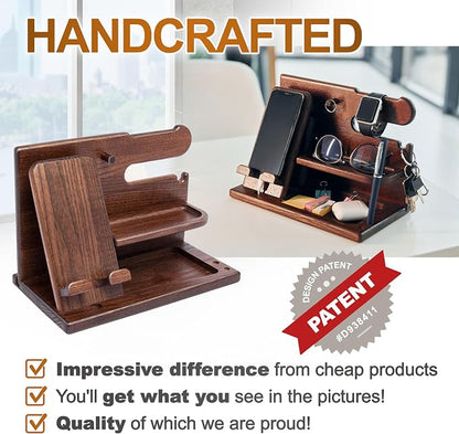 TESLYAR Wood Phone Docking Station - Image 4