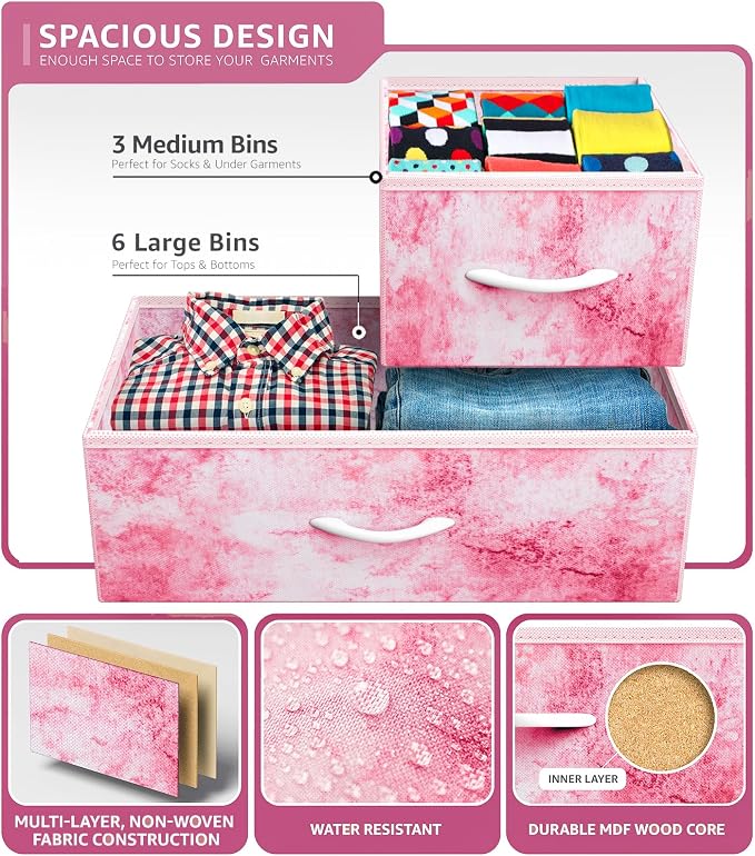 Sorbus Kids Dresser with 9 Drawers - Image 5