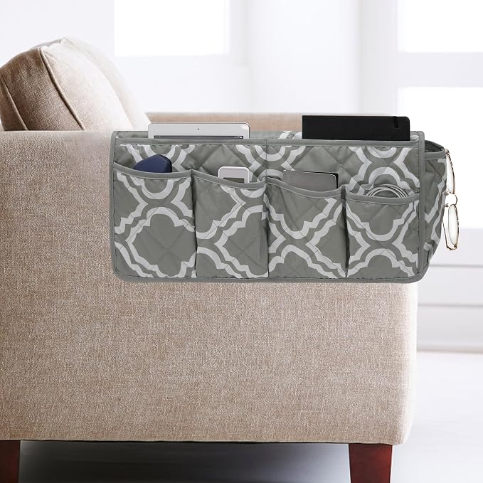 Armchair Caddy, Non Slip Sofa Armrest Organizer, Couch Armrest Remote Control by ORIMIDA