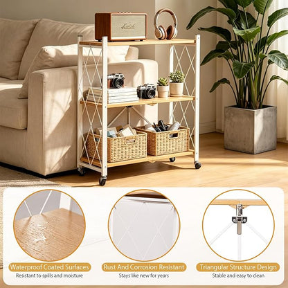 3-Tier Folding Storage Shelves - Image 3