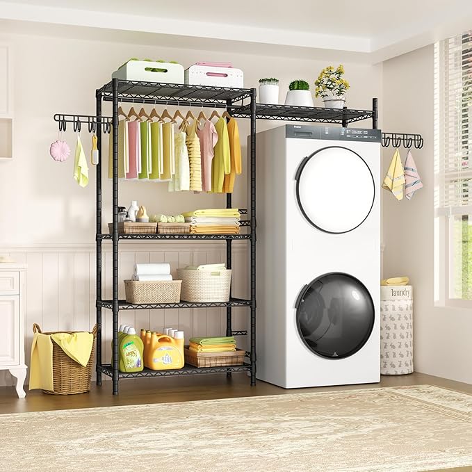 Ulif U5 Over the Washer and Dryer Storage Shelf, Laundry Room Space Saver - Image 6