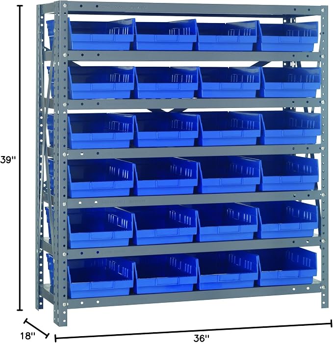 Quantum Storage Systems 1839-108BL Steel Shelving Unit - Image 2