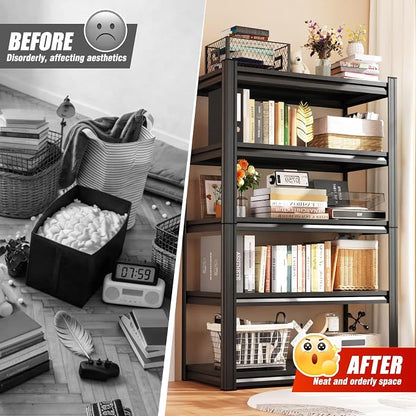 46''W Storage Shelves, Adjustable Shelving Unit, 5T Metal Garage Shelving - Image 5