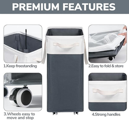 Goodpick Laundry Baskets 2-Pack, 75L Hamper - Image 4