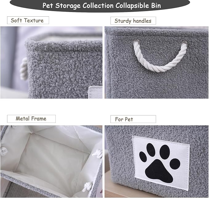 COMFY HOMI 2Pcs Dog Toy Basket - Image 3