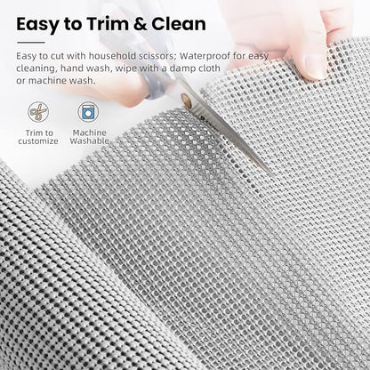 BAGAIL Non-Adhesive Shelf Liner, Thick Strong Grip Drawer Liners - Image 4