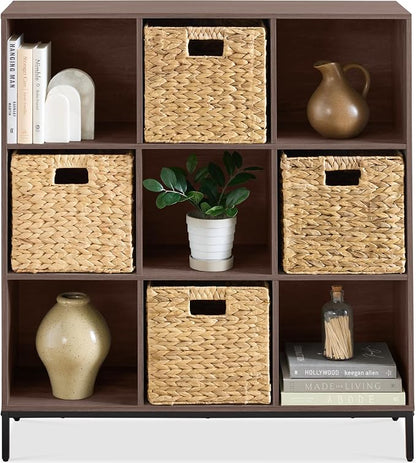 Best Choice Products 9-Cube Bookshelf, 3-Tier Wood Storage Bookcase W/Legs by Unknown
