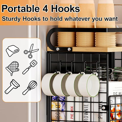 Magnetic Shelf for Fridge, Kitchen Storage Basket for Onion, Fruit and - Image 7