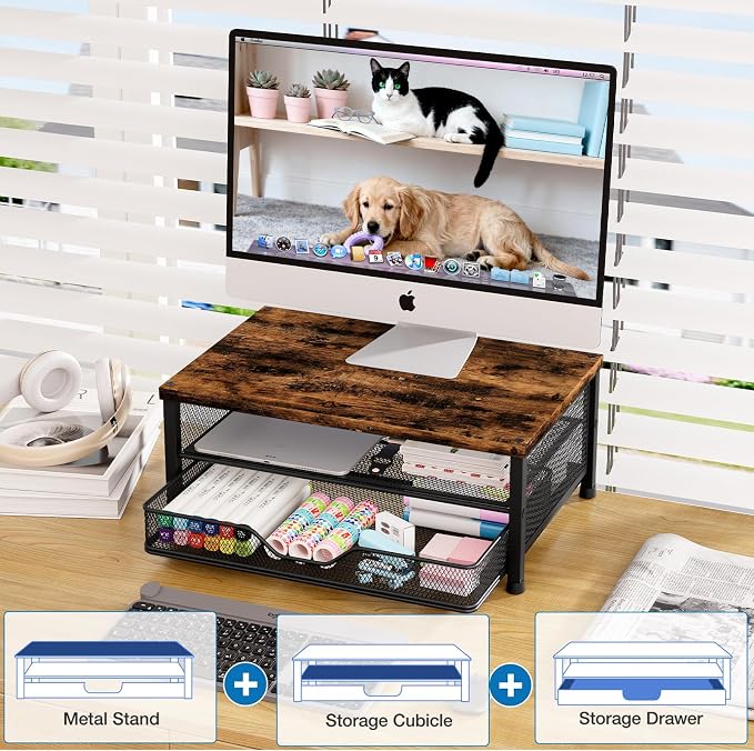OPNICE Computer Monitor Stand Riser, Desk Organizers and Accessories - Image 3