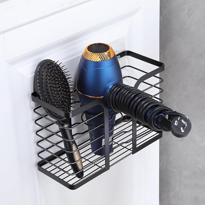 YIGII Hair Dryer Holder/Hair Tool Organizer Wall Mount - Image 3