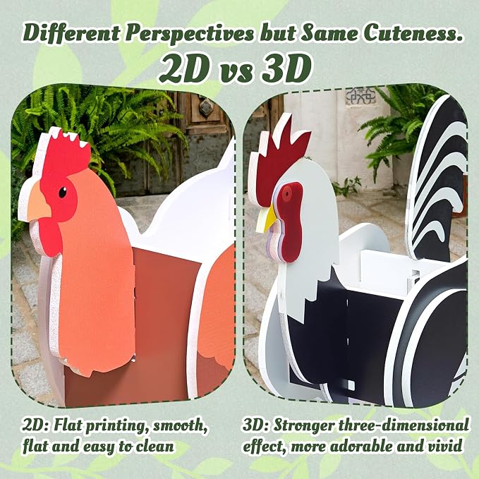 Hen Planter, Cute Animal Shape Flower Planters, Plant Pots - Image 4