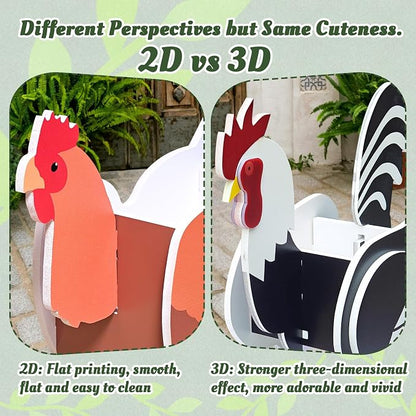 Hen Planter, Cute Animal Shape Flower Planters, Plant Pots - Image 4