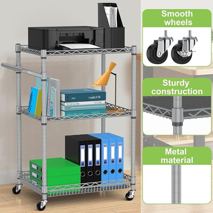 3 Tier Rolling Utility Carts - Image 5