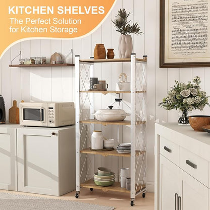 5-Tier Foldable Storage Shelves - Image 2