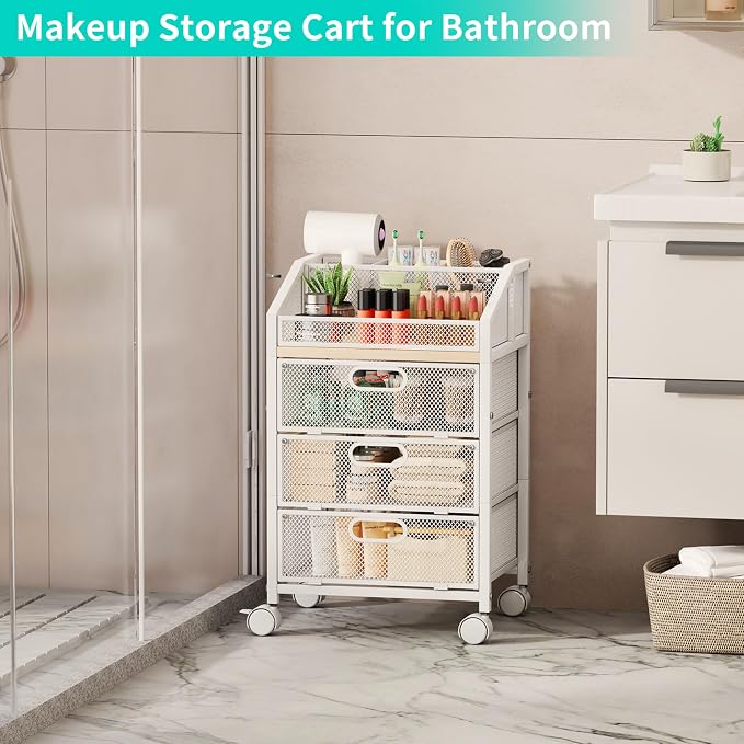 HapiRm Rolling Makeup Cart Organizer - Image 5