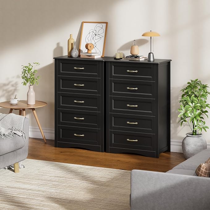 Gizoon 5 Drawer Dresser, for Clothes, Living Room - Image 6