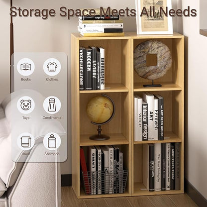 3 Cube Storage Organizer, Cube Shelf，3 Tier Cube Low Bookcase Freestanding - Image 5