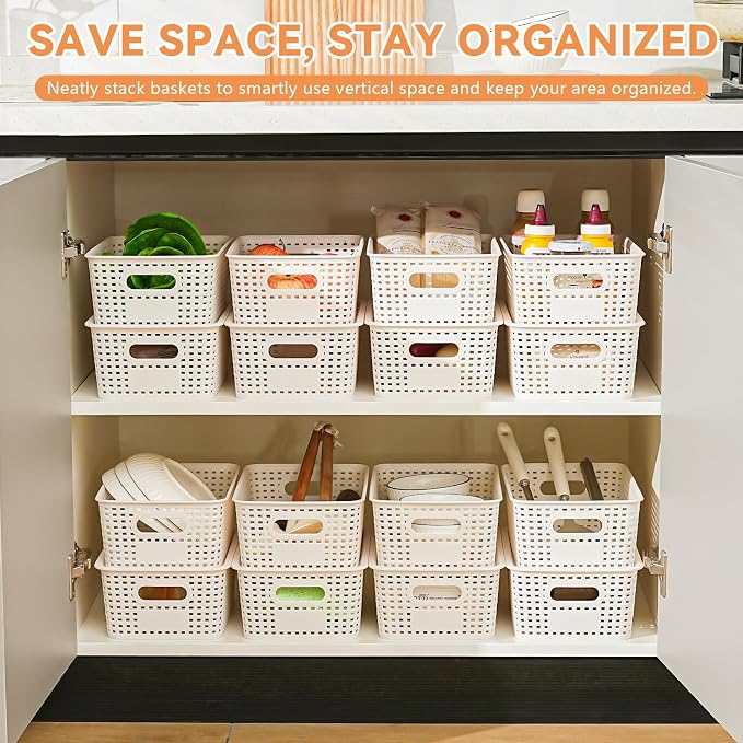 10 Pack Plastic Storage Bins - Image 5